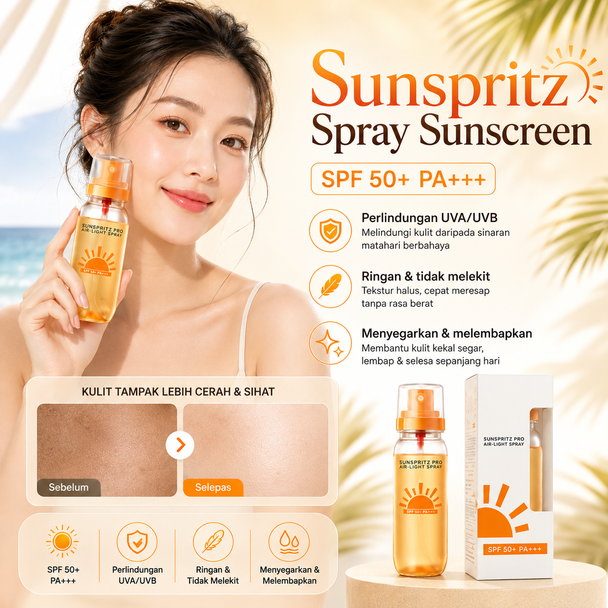 Ice Lerskin Sunscreen Spray