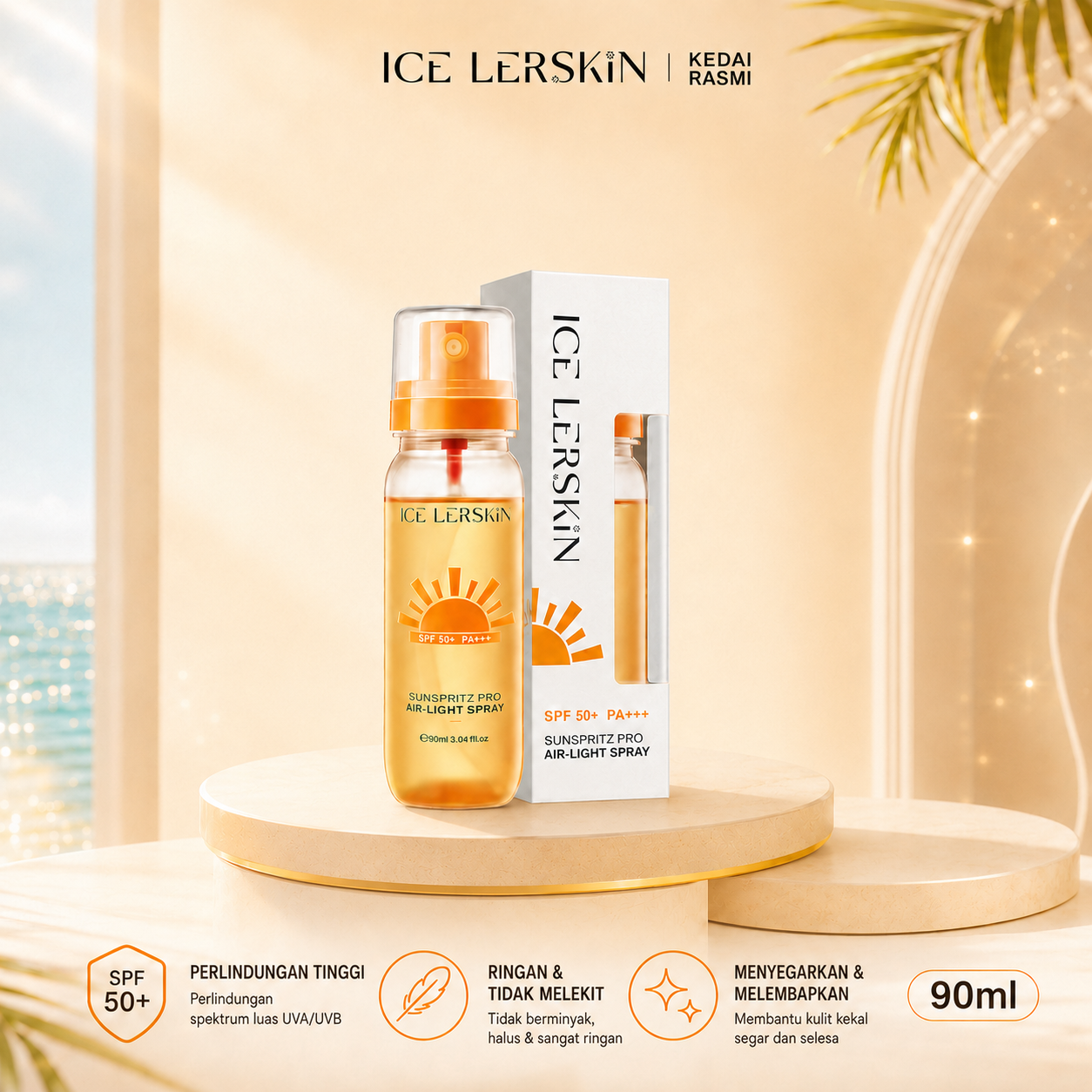 Set Trial Ice Lerskin Sunscreen Spray